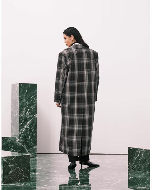 ASOS Multicolor Long Line Double Breasted Jacket