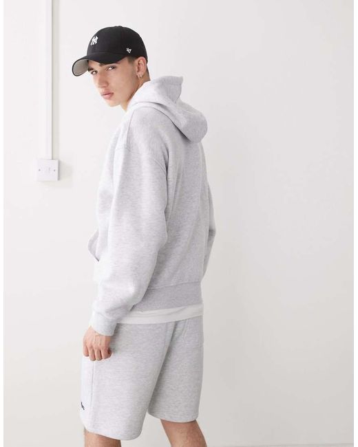 Kickers Gray Oversized Hooded Jumper for men