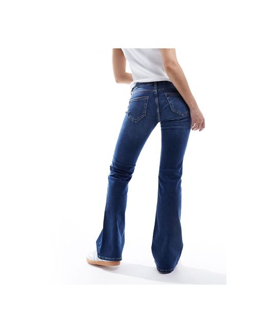 ONLY Blue Blush Low Rise Flared Jeans