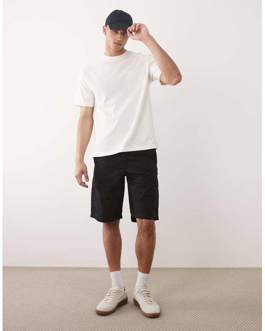 Jack & Jones White Cargo Short for men