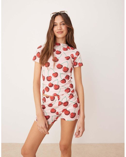 ASOS Pink – knappe shorts