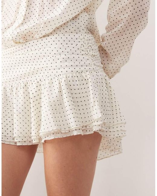 Lioness Natural Button Front Cinched Waistband Mini Shirt Dress