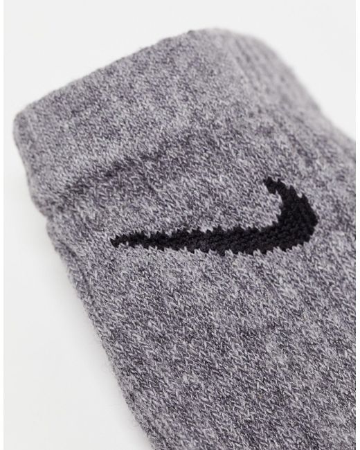 Everyday cushioned - confezione da 6 paia di calzini ammortizzati neri di Nike in White