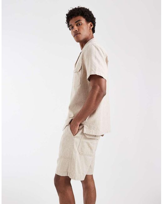 Lee Jeans Natural Utility Shorts Co-Ord for men