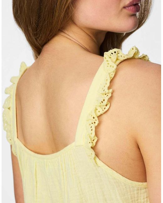Pieces Yellow Mini Dress
