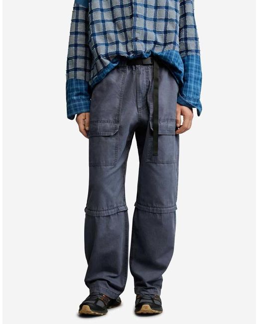 Desigual Blue Long Cotton Trousers for men