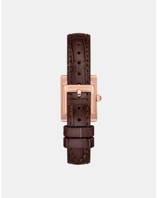 Emporio Armani Red Interchangeable Leather Strap Watch Set
