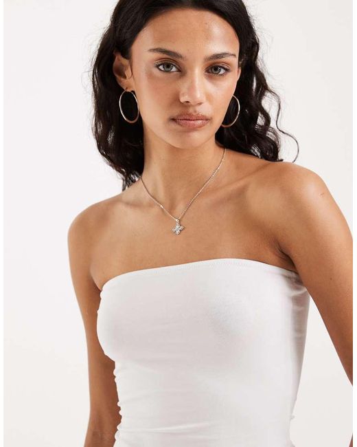 JJXX White Bandeau Top