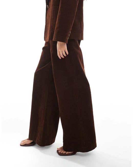 New Look Brown Co-ord Cord Wide Leg Trouser