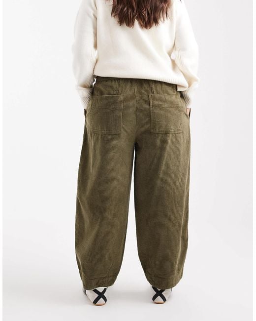 ASOS White Asos Design Curve Barrel Trousers