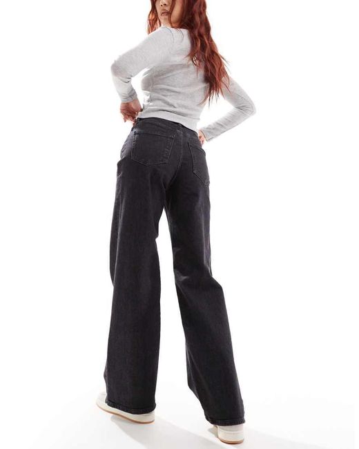 ONLY Blue Juicy High Waisted Wide Leg Jeans