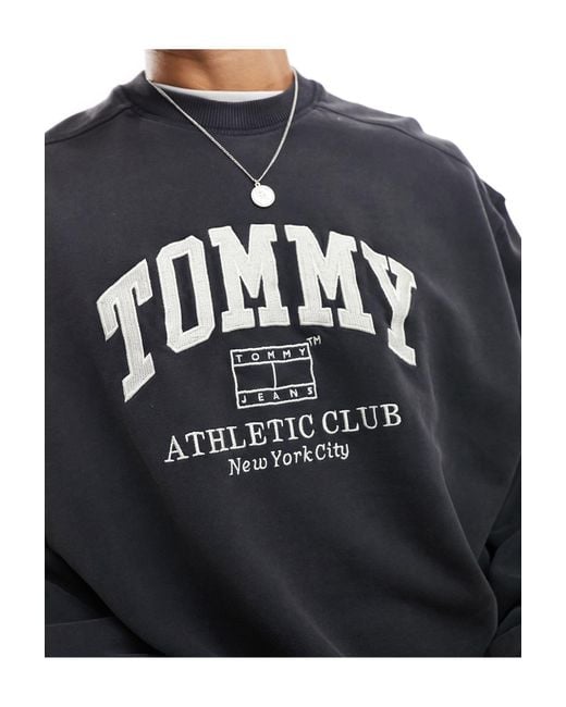 Tommy Hilfiger Blue Boxy Crew Neck Sweatshirt for men