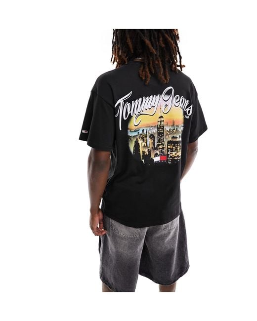 Tommy Hilfiger Black Relaxed Vintage City T-shirt for men
