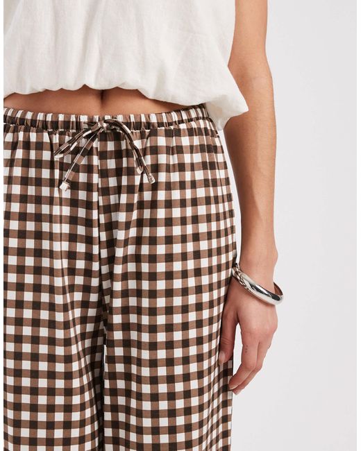 Threadbare Brown Jersey Pull On Trouser With Drawstring