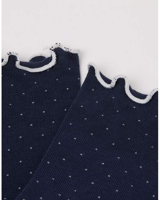 Calzedonia Blue Micro Polka Dot Socks