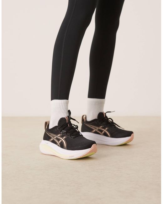Asics Black – gel-nimbus 27 – lauf-sneaker