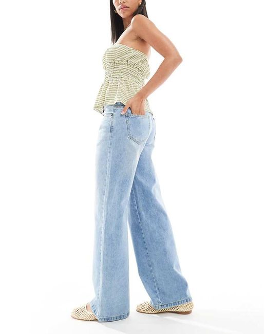 Daisy Street Blue Low Rise Boyfriend Jeans