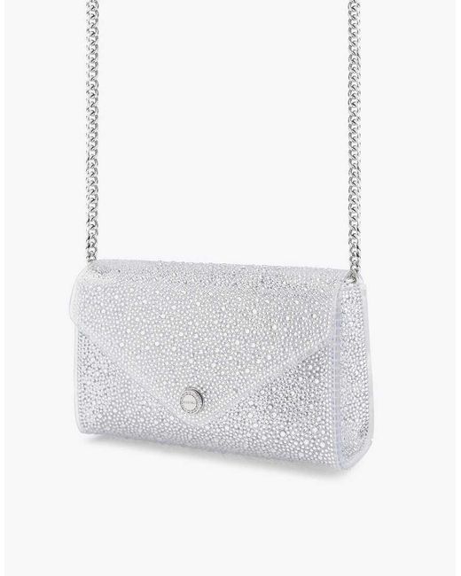 Carvela Kurt Geiger White Positano Vinyl Clutch