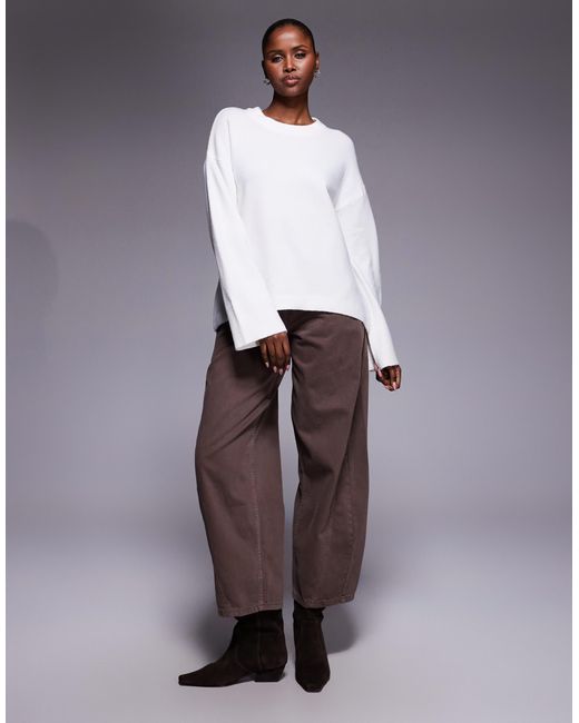 River Island Gray Crew Neck Knitted Jumper