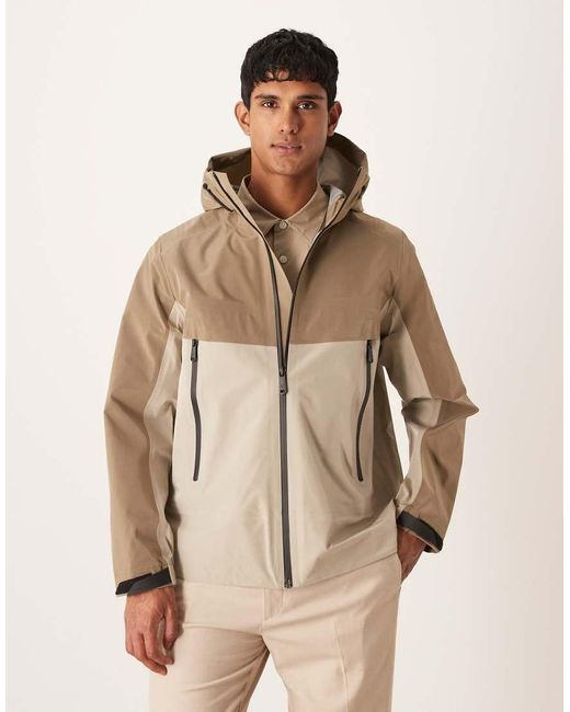 Chaqueta Cortavientos Técnica Con Diseño Color Block De -Neutro Calvin Klein de hombre de color Natural