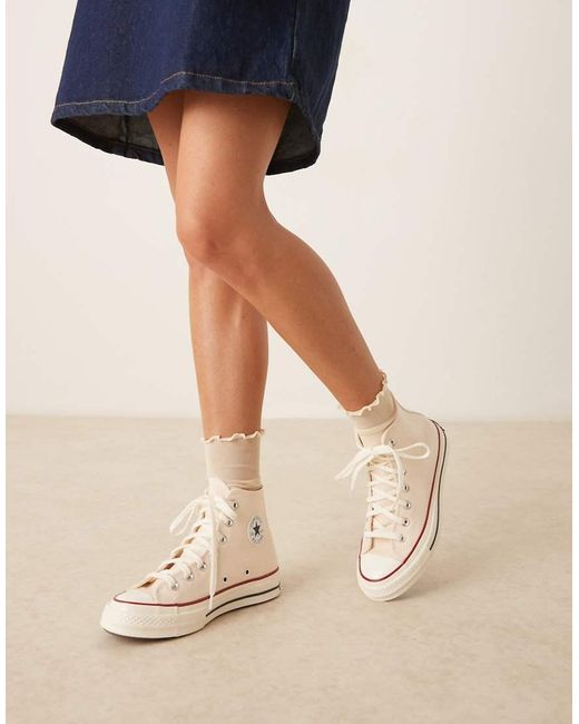 Converse Natural Chuck 70 Hi Wide Fit Trainers