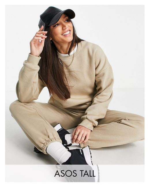 Chándal beis ASOS de color Neutro - Lyst