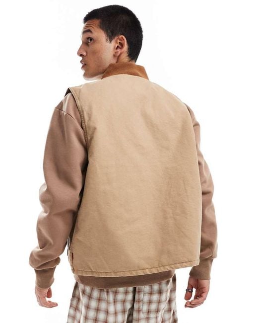 Levi's Natural Workwear Sansome Padded Canvas Vest for men