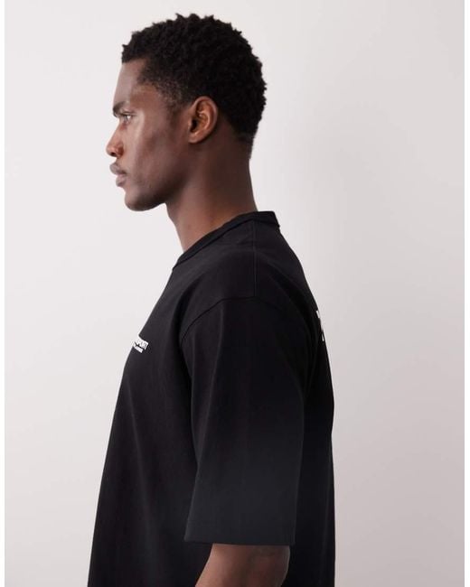 Polo Ralph Lauren Black Sport Relaxed Fit Heavyweight Back Print T-shirt for men