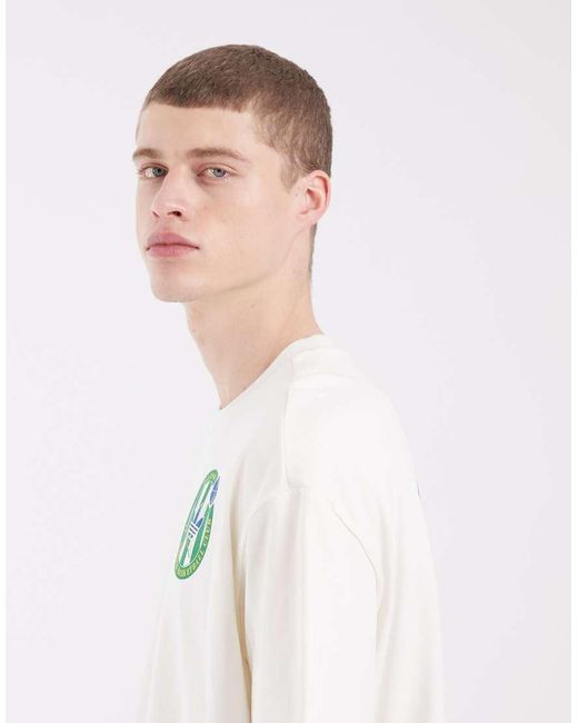 Adidas Originals White Og Crest Graphic T-Shirt for men