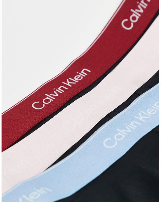 Calvin Klein – icon cotton stretch – 3er-pack eng geschnittene boxershorts aus stretch-baumwolle in Black für Herren