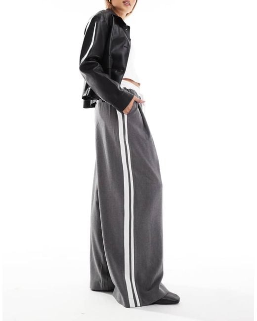 Pantalones Gris Carbón De Pernera Ancha Sin Cierres De Cotton On de color Multicolor