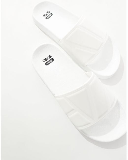 ASOS – e slider in White für Herren