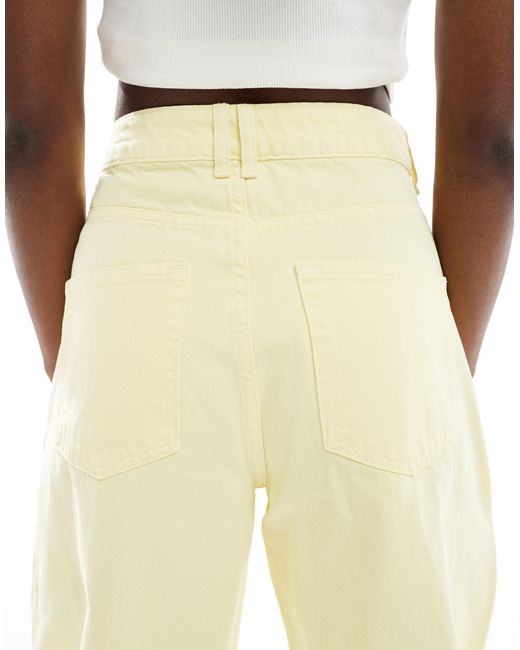 ASOS Natural High Waisted Barrel Jean