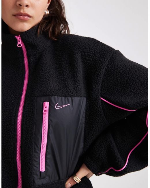 Nike Black Borg Fleece Jacket
