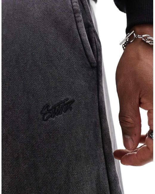 Pull&Bear Black Skater Fit jogger for men