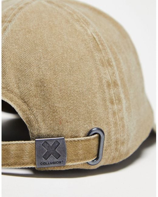 Collusion Natural Unisex Collegiate Tonal Branded Cap