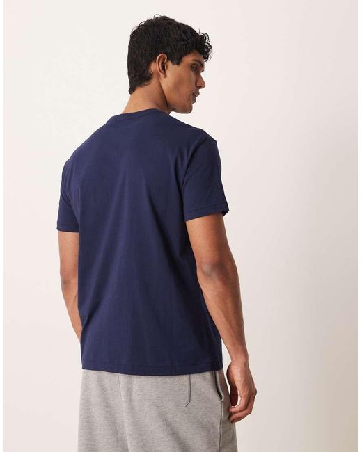 Polo Ralph Lauren Blue Sport Flag Logo Chest Print T-shirt Classic Fit for men