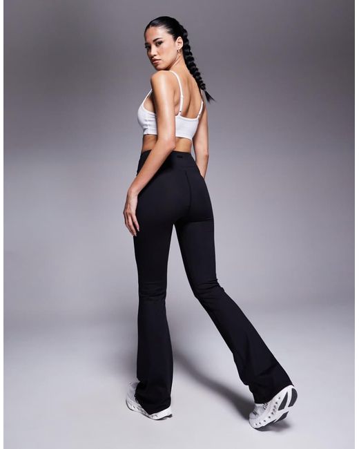 4505 Gray Icon Wrap Waist Slim Kick Yoga legging