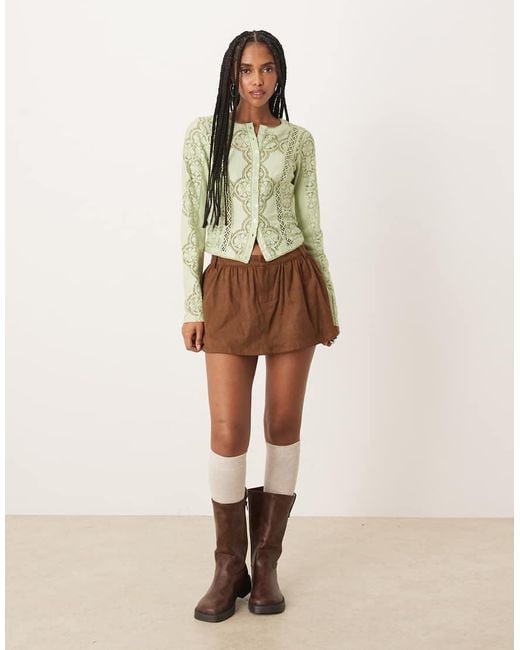 Free People Natural Jae Knit Long Sleeve Tee