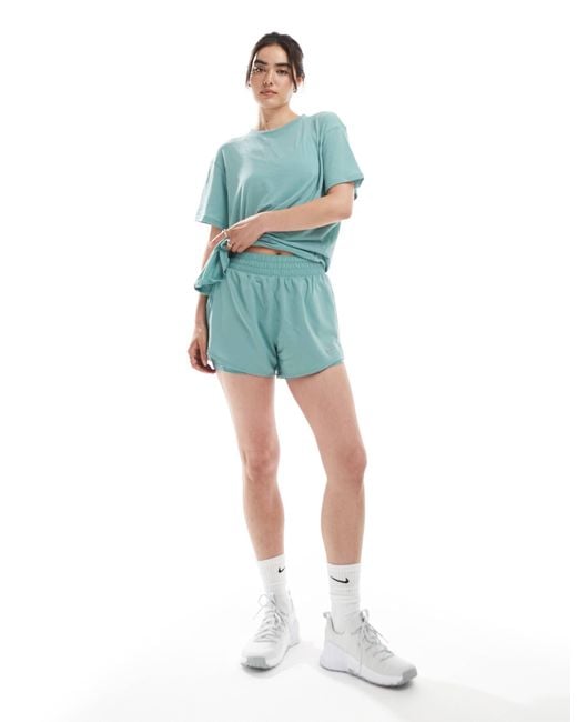 Nike Blue Nike – one training dri-fit – 2-in-1-shorts