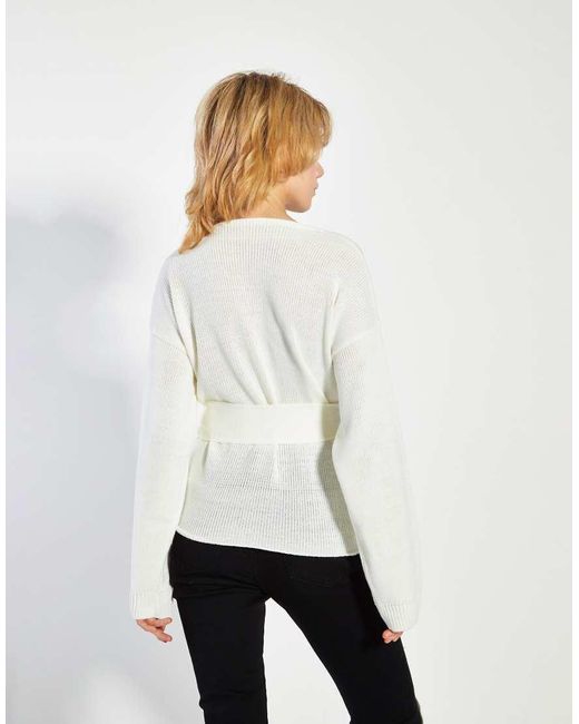 Glamorous White Tie Cardigans