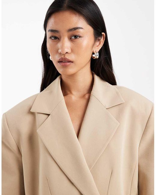 ASOS Natural A Line Oversized Blazer