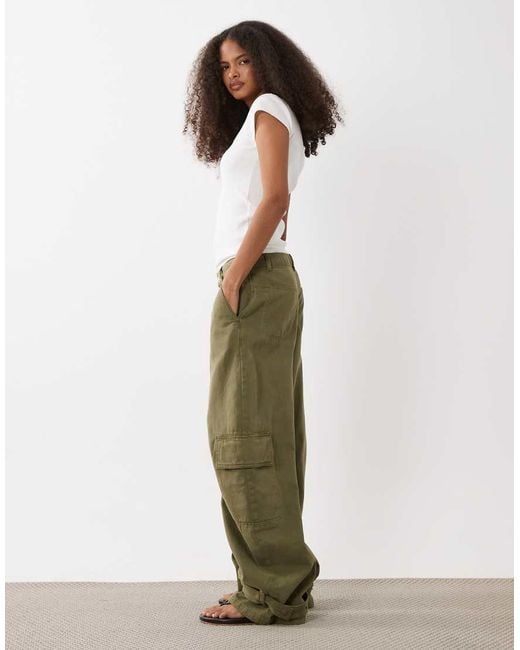 ASOS Natural Cargo Jeans