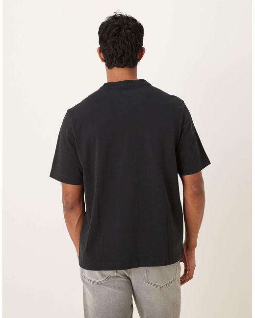 Abercrombie & Fitch Black Short Sleeve Chest Logo Premium T-shirt for men