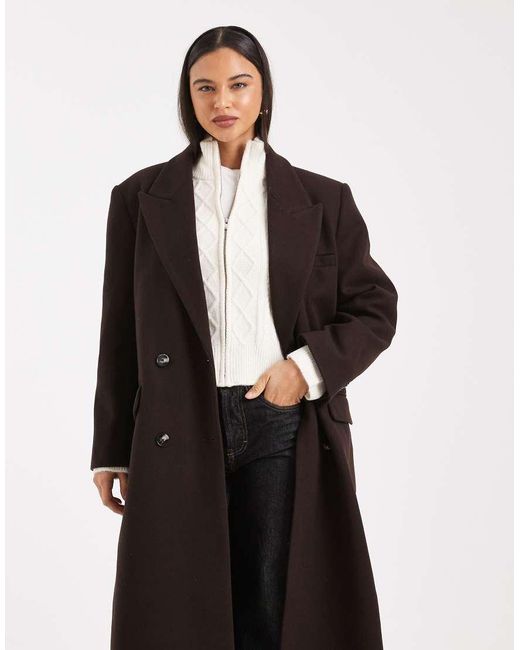ASOS Black Oversized Dad Coat