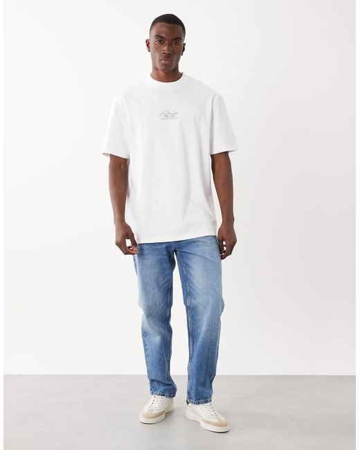 Threadbare White Back Print T-shirt for men