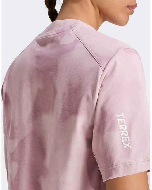 Adidas Originals Pink Terrex Multi Climacool Printed T-shirt