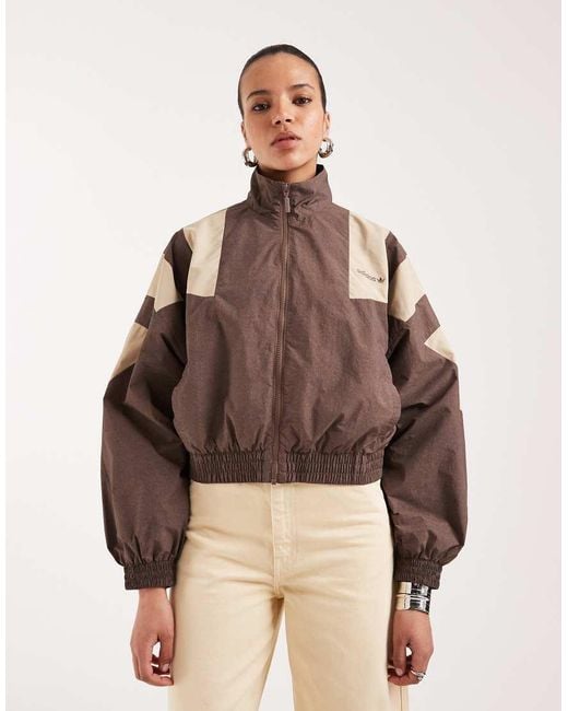 Adidas Originals Brown Blocked Track Top