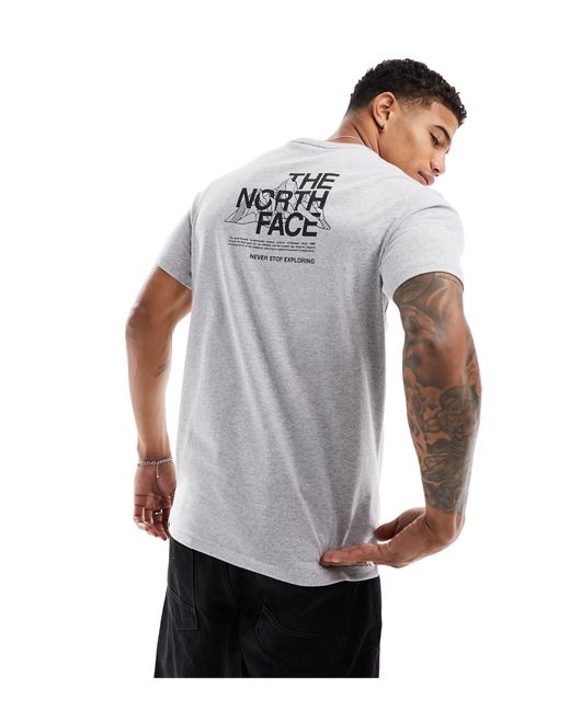 The North Face White Mountain Sketch Back Print T-shirt for men