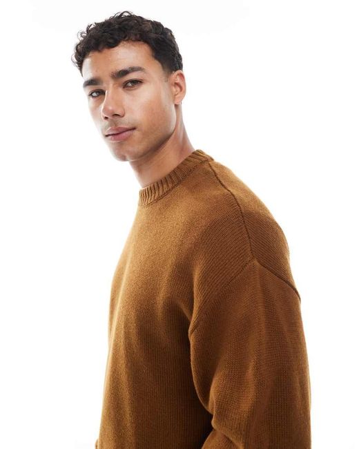 Jack & Jones Brown Oversize Jumper for men